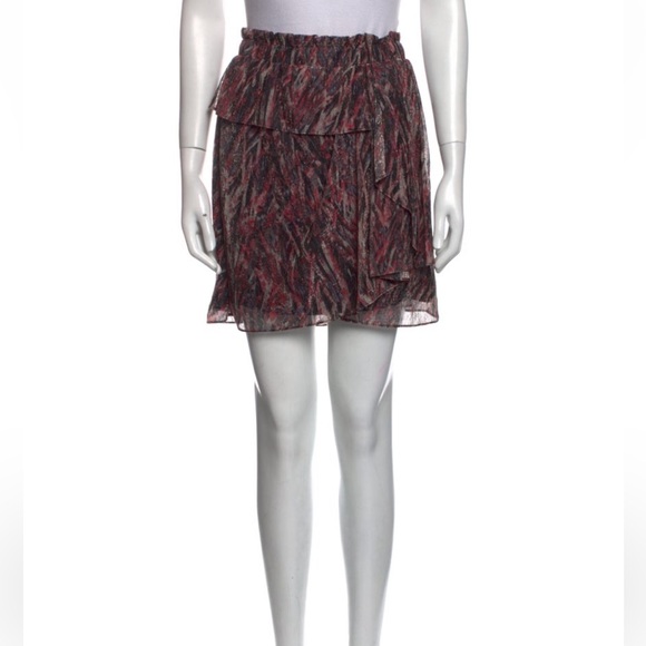 IRO Printed Mini Skirt - Picture 1 of 9